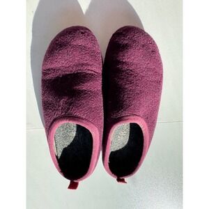 Camper Kids Felt Slippers Burgundy Size 36‎ 4 Mules Slip On Shoes